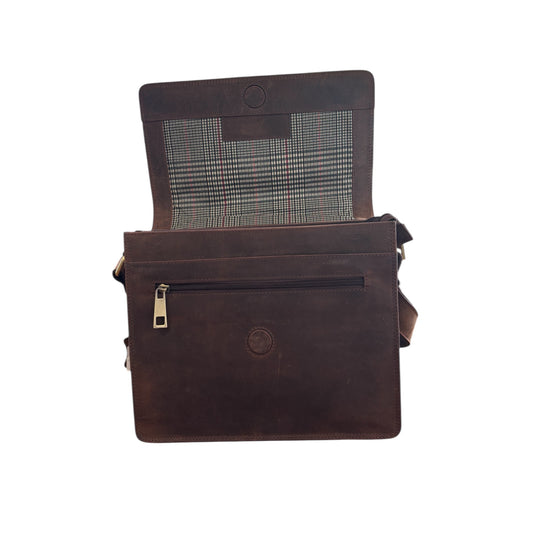 Second Nature Leather Satchel - tan