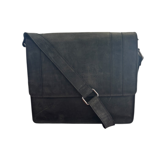 Second Nature Leather Satchel - black