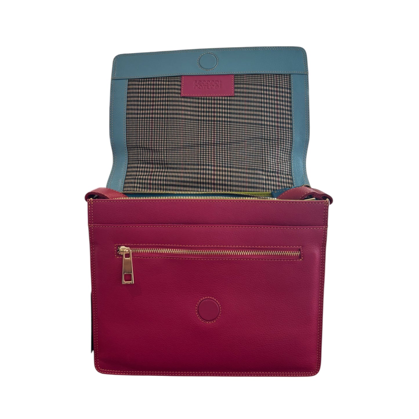 Second Nature Leather Satchel - multi