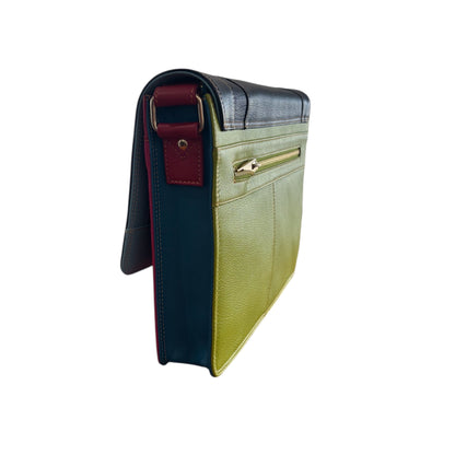 Second Nature Leather Satchel - multi