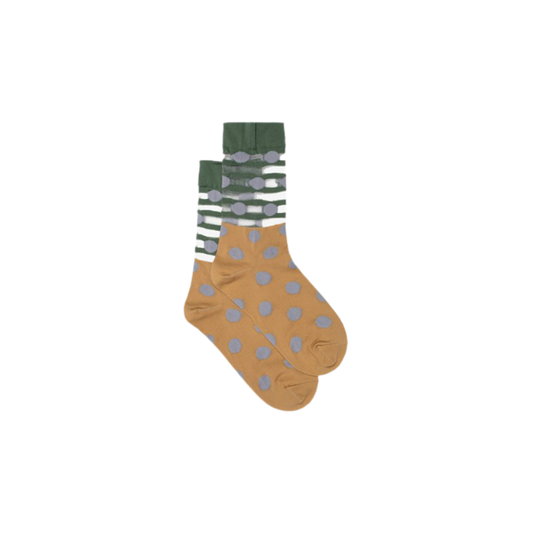 Spot with Stripe Mustard